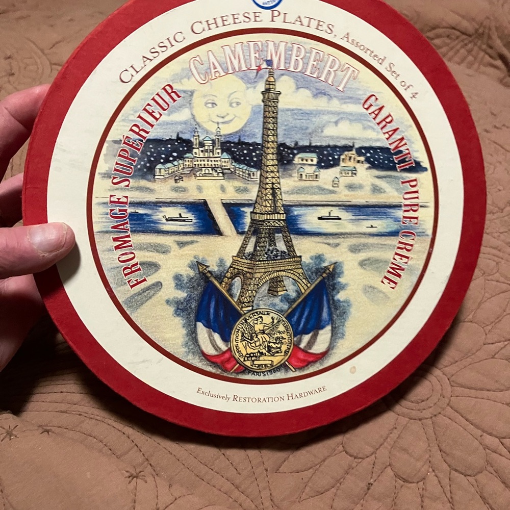 NIB Set of Classic French Cheese Plates
